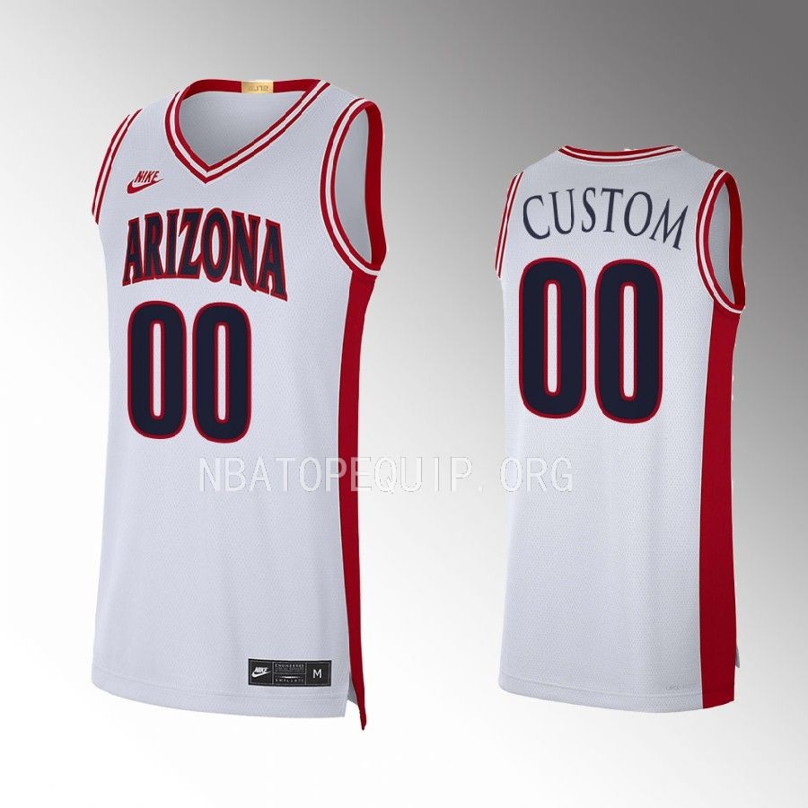 Arizona Wildcats Custom Jersey Limited  White 2022 Maui Invitational Champs Uniform