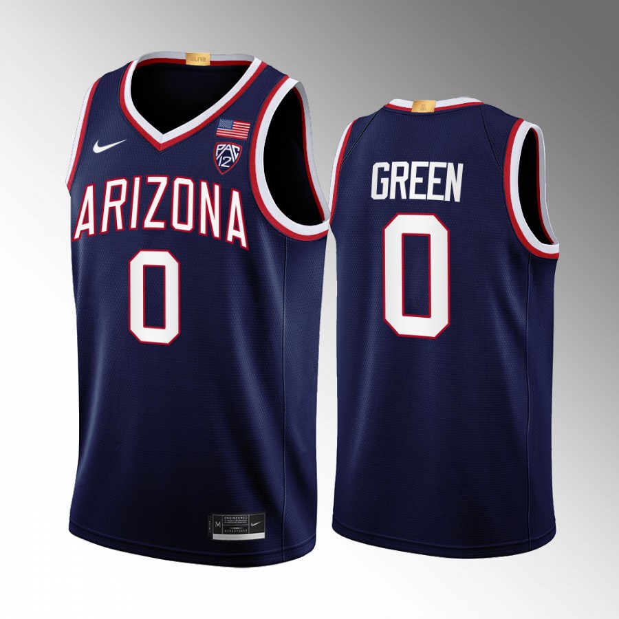 Arizona Wildcats Josh Green Jersey Limited  Navy Uniform