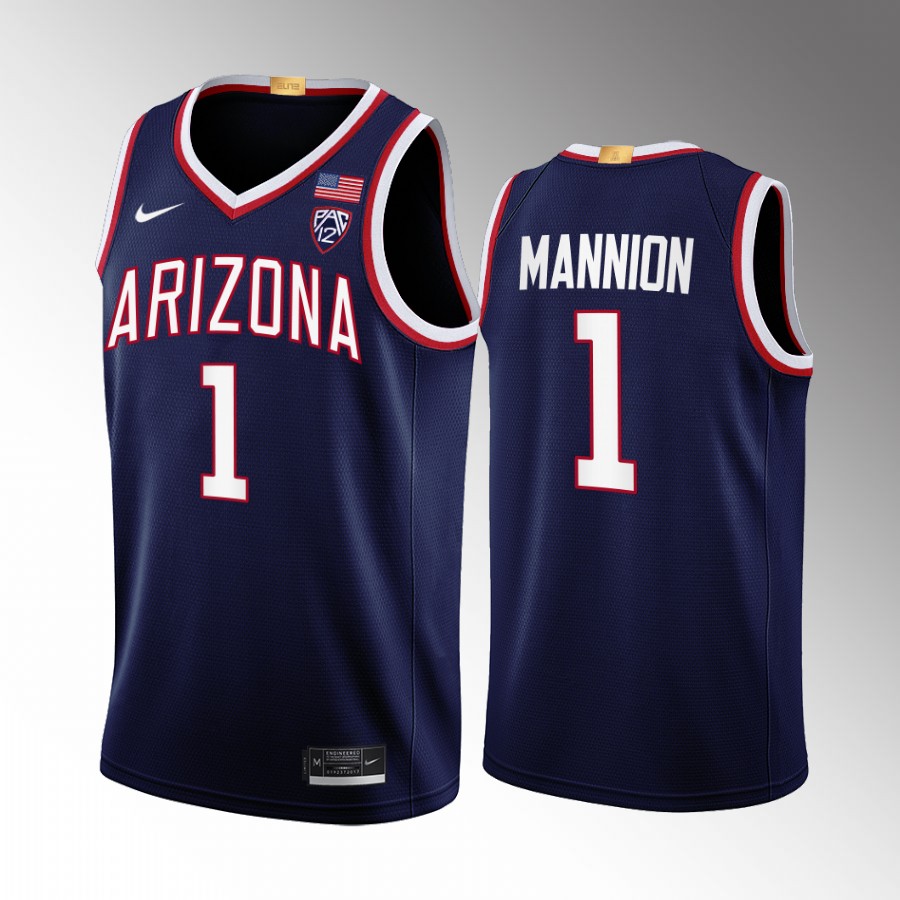 Arizona Wildcats Nico Mannion Jersey Limited  Navy Uniform