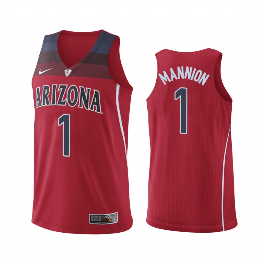 Arizona Wildcats Nico Mannion Red Hyper Elite College  Jersey