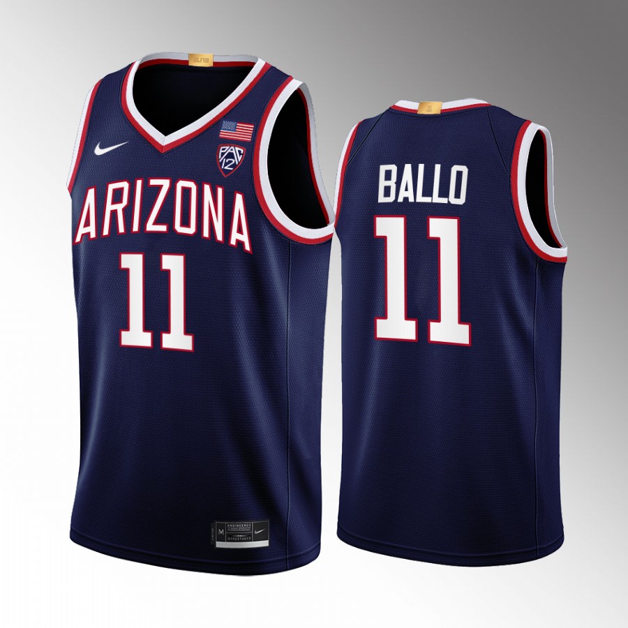 Arizona Wildcats Oumar Ballo Jersey 2022-23 Limited  Navy Uniform