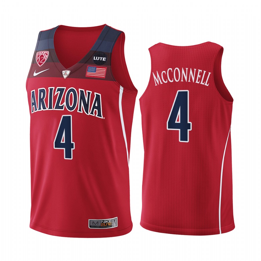 Arizona Wildcats T.J. McConnell Jersey College  Red NBA Alumni Uniform