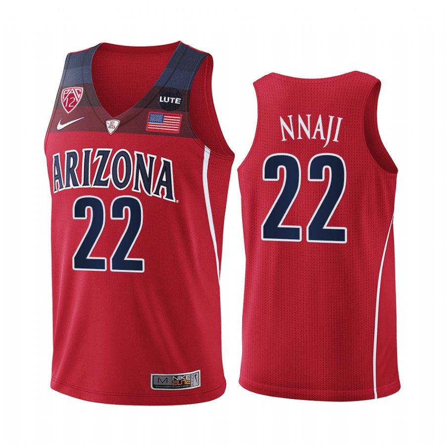 Arizona Wildcats Zeke Nnaji Jersey College  Red NBA Alumni Uniform