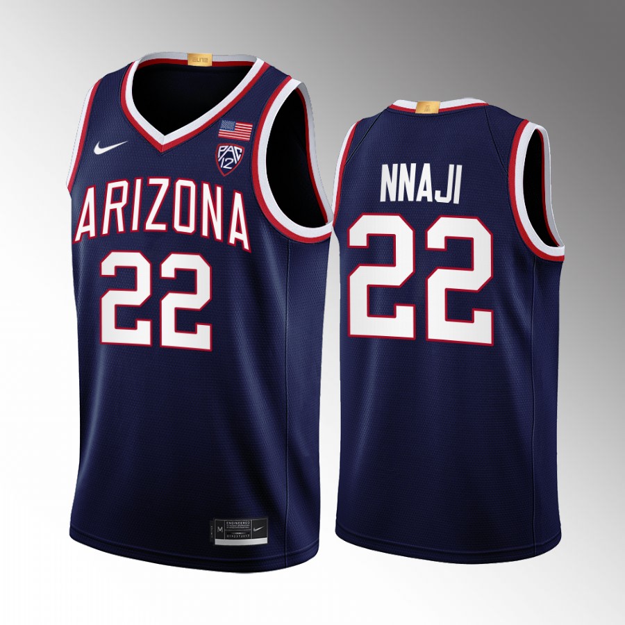 Arizona Wildcats Zeke Nnaji Jersey Limited  Navy Uniform