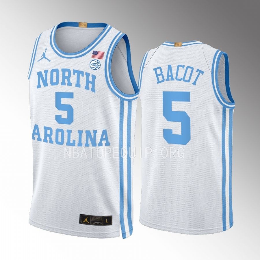 Armando Bacot UNC Tar Heels White Jersey 2022-23 Throwback Elite