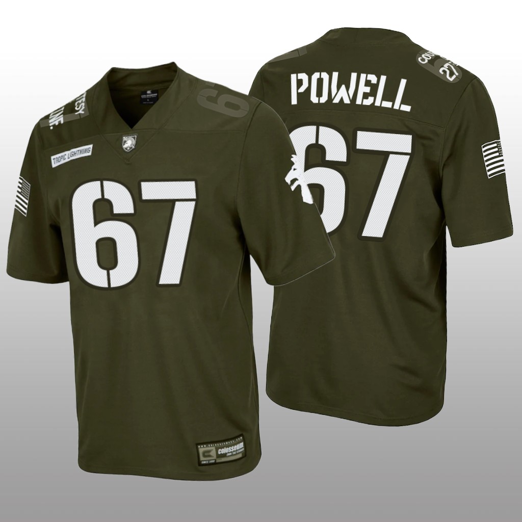 Army Black Knights Green  Rivalry  Dean Powell Jersey