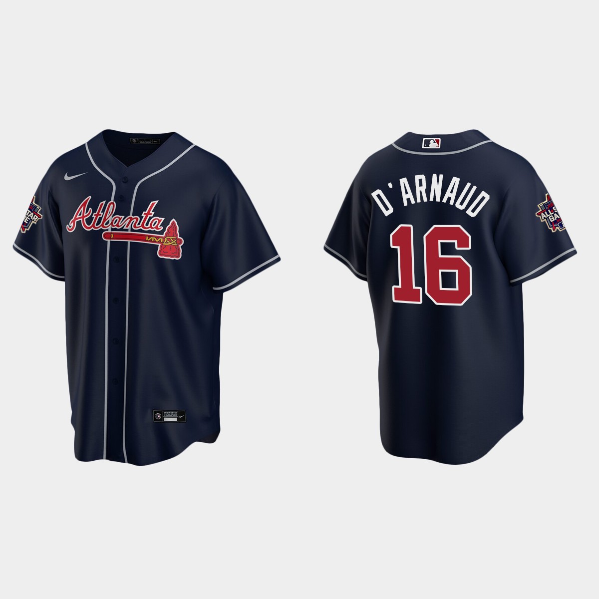 Atlanta Braves #16 Travis d'Arnaud 2021 MLB All-Star Jersey - Navy
