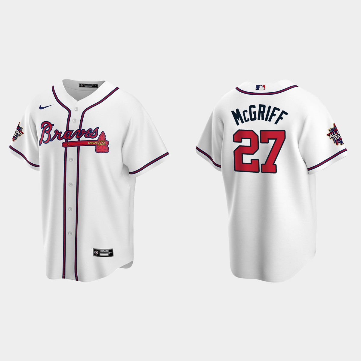Atlanta Braves #27 Fred McGriff 2021 MLB All-Star Game Jersey - White