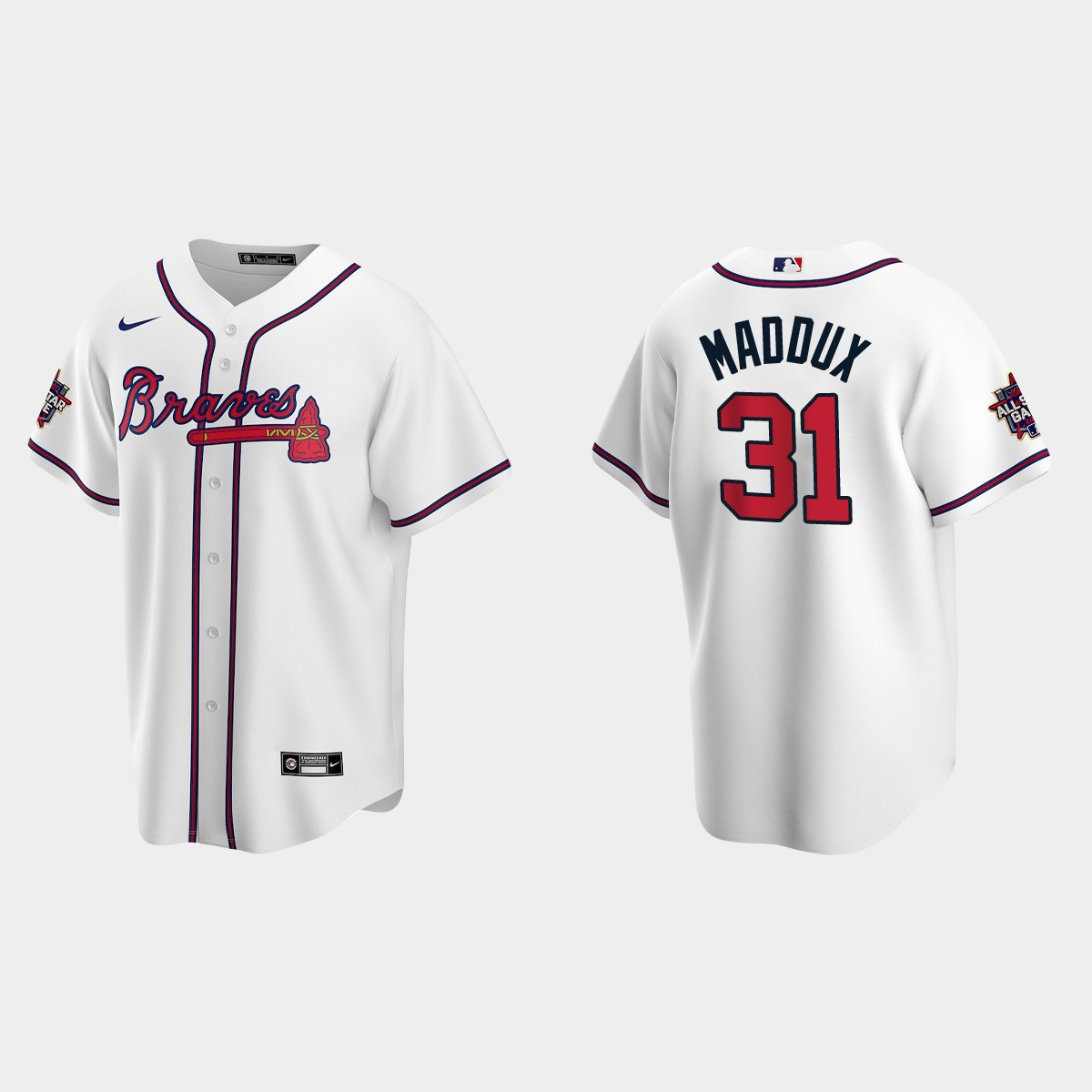 Atlanta Braves #31 Greg Maddux 2021 MLB All-Star Game Jersey - White