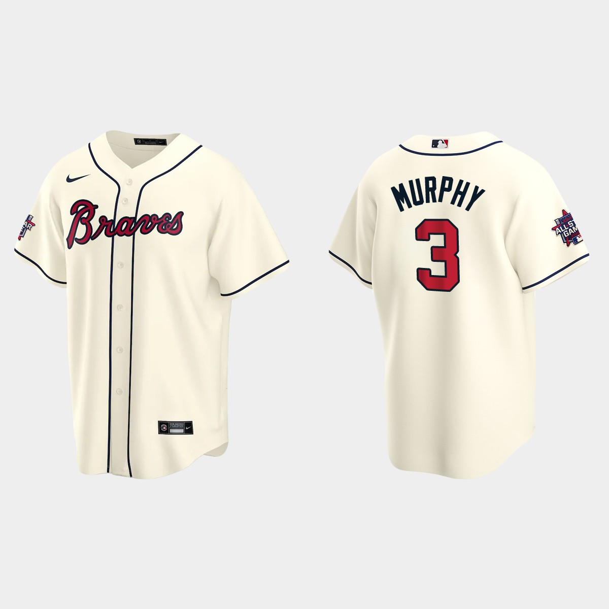 Atlanta Braves #3 Dale Murphy 2021 MLB All-Star Game Jersey - Cream