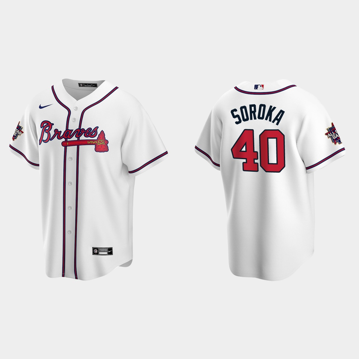 Atlanta Braves #40 Mike Soroka 2021 MLB All-Star Game Jersey - White