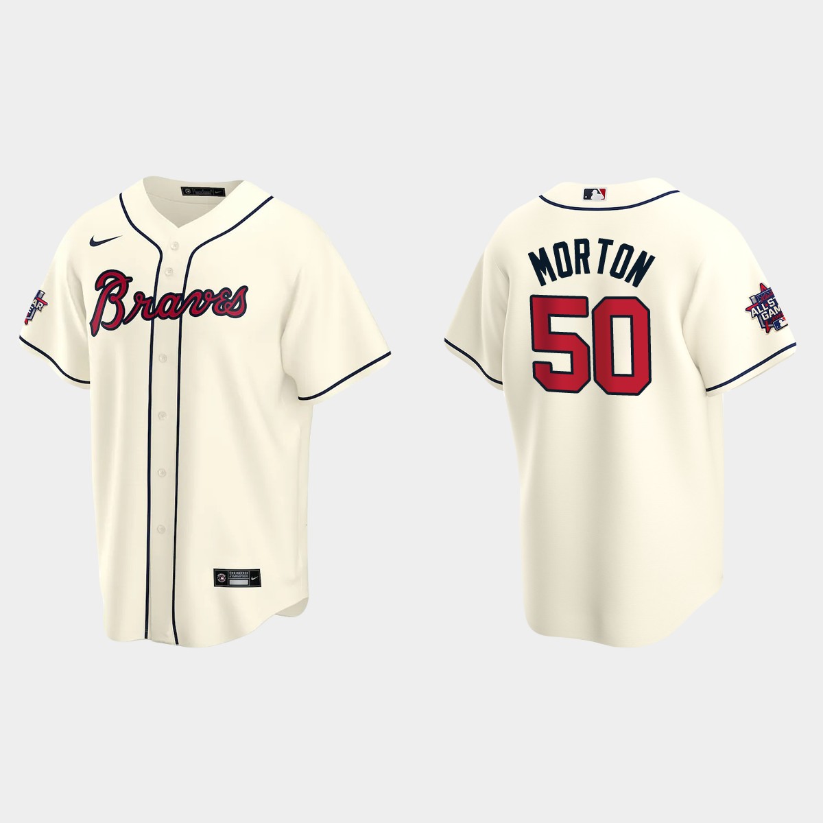 Atlanta Braves #50 Charlie Morton 2021 MLB All-Star Game Jersey - Cream
