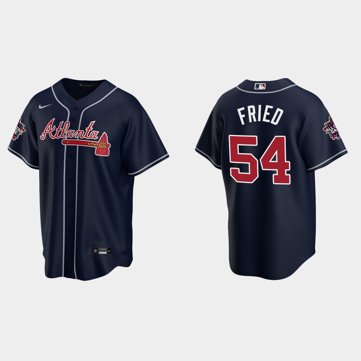 Atlanta Braves #54 Max Fried 2021 MLB All-Star Jersey - Navy