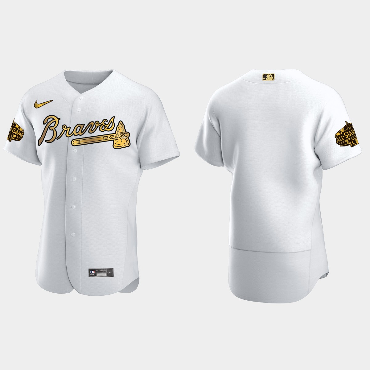 Atlanta Braves 2022 MLB All-Star Game Jersey - White Gold