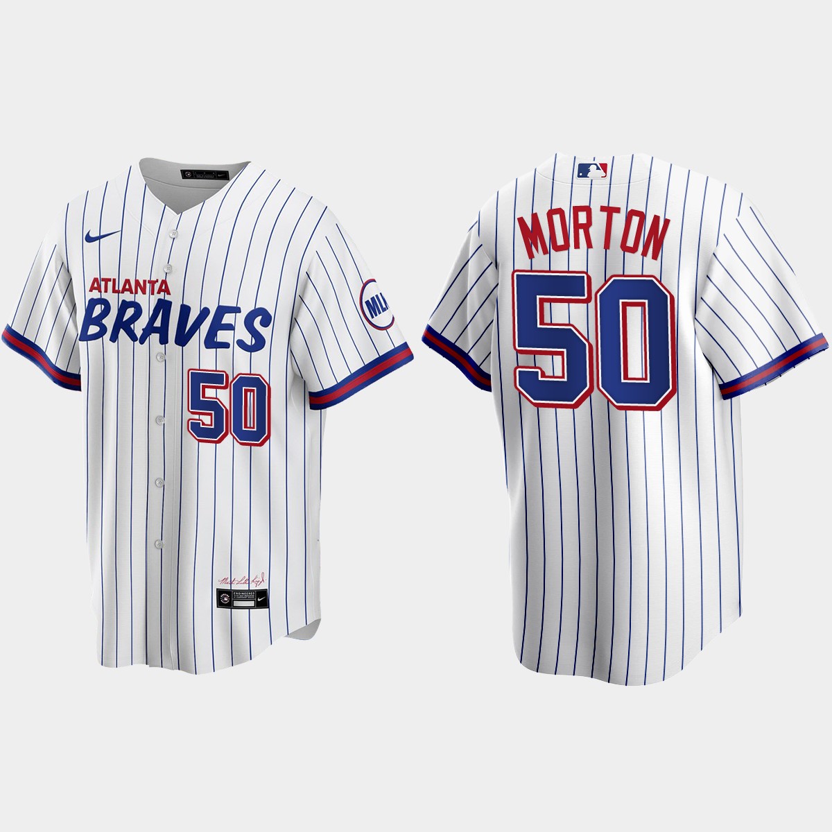 Atlanta Braves Charlie Morton 2021 City Connect Jersey - White