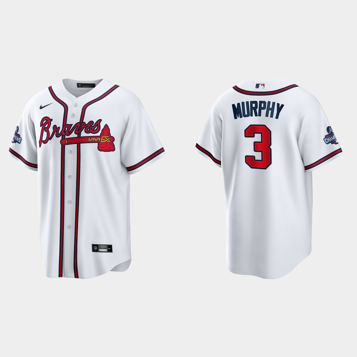 Atlanta Braves Dale Murphy 2021 World Series Champions Jersey - White