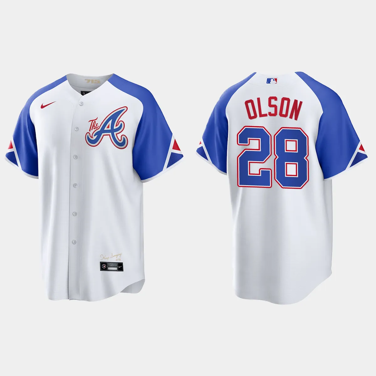 Atlanta Braves Matt Olson 2023 City Connect Jersey - White