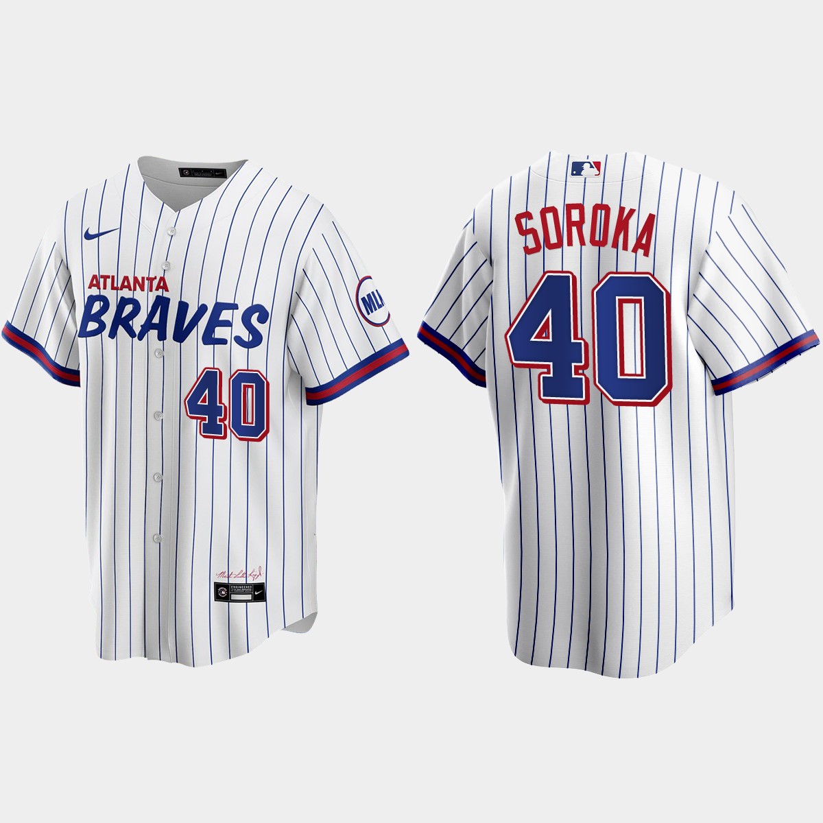 Atlanta Braves Mike Soroka 2021 City Connect Jersey - White