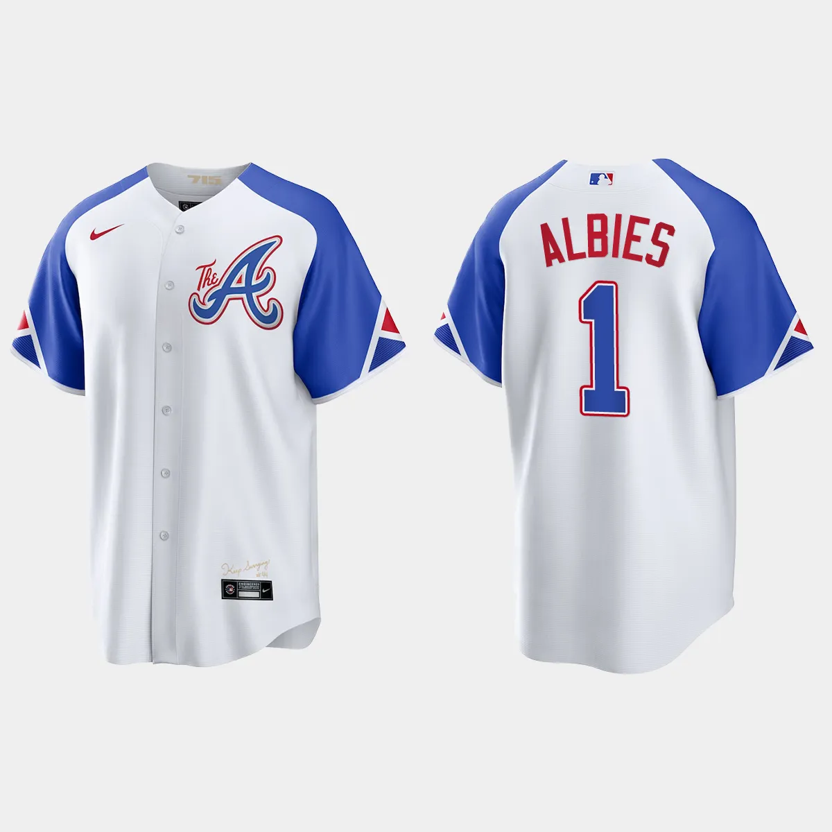 Atlanta Braves Ozzie Albies 2023 City Connect Jersey - White