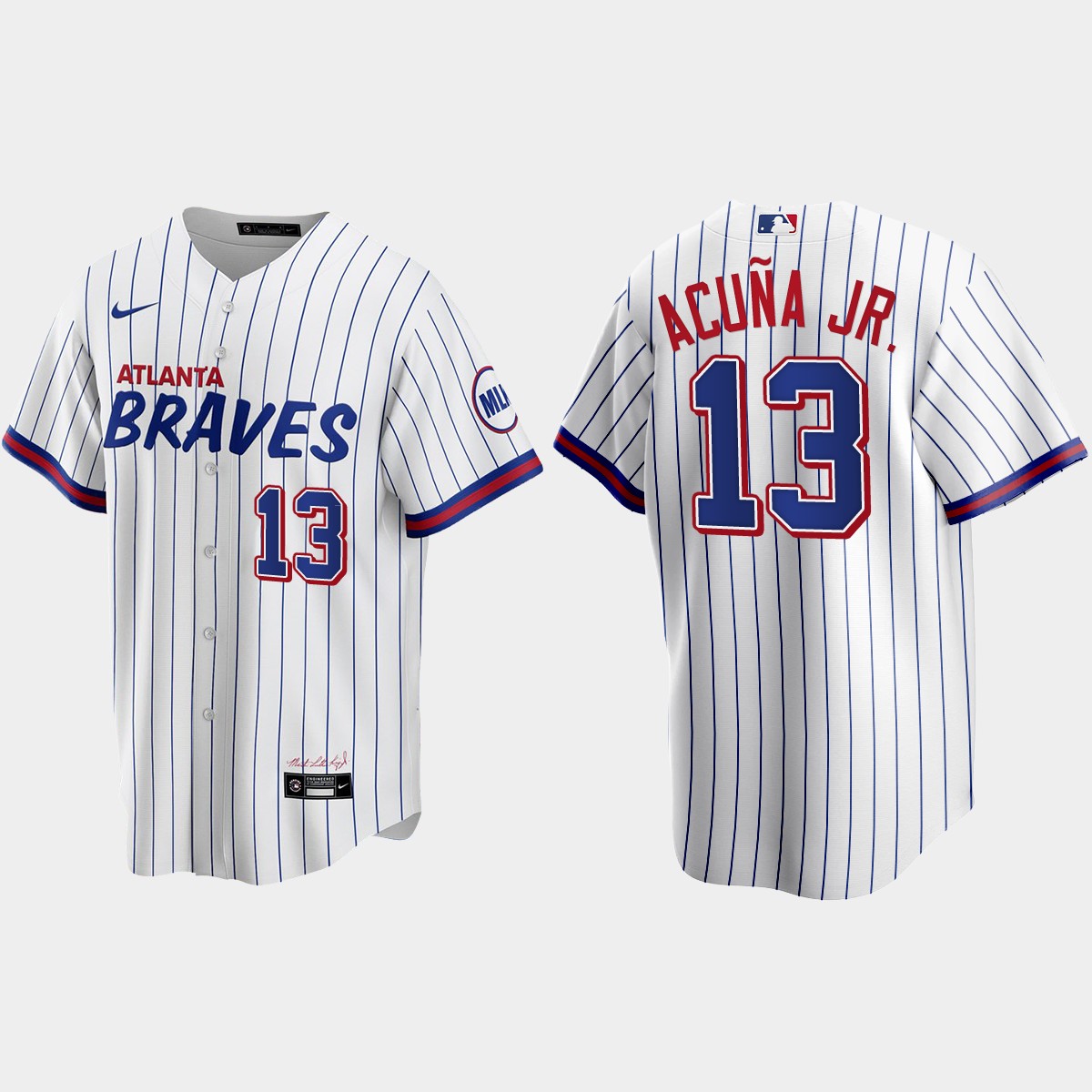 Atlanta Braves Ronald Acuna Jr. 2021 City Connect Jersey - White