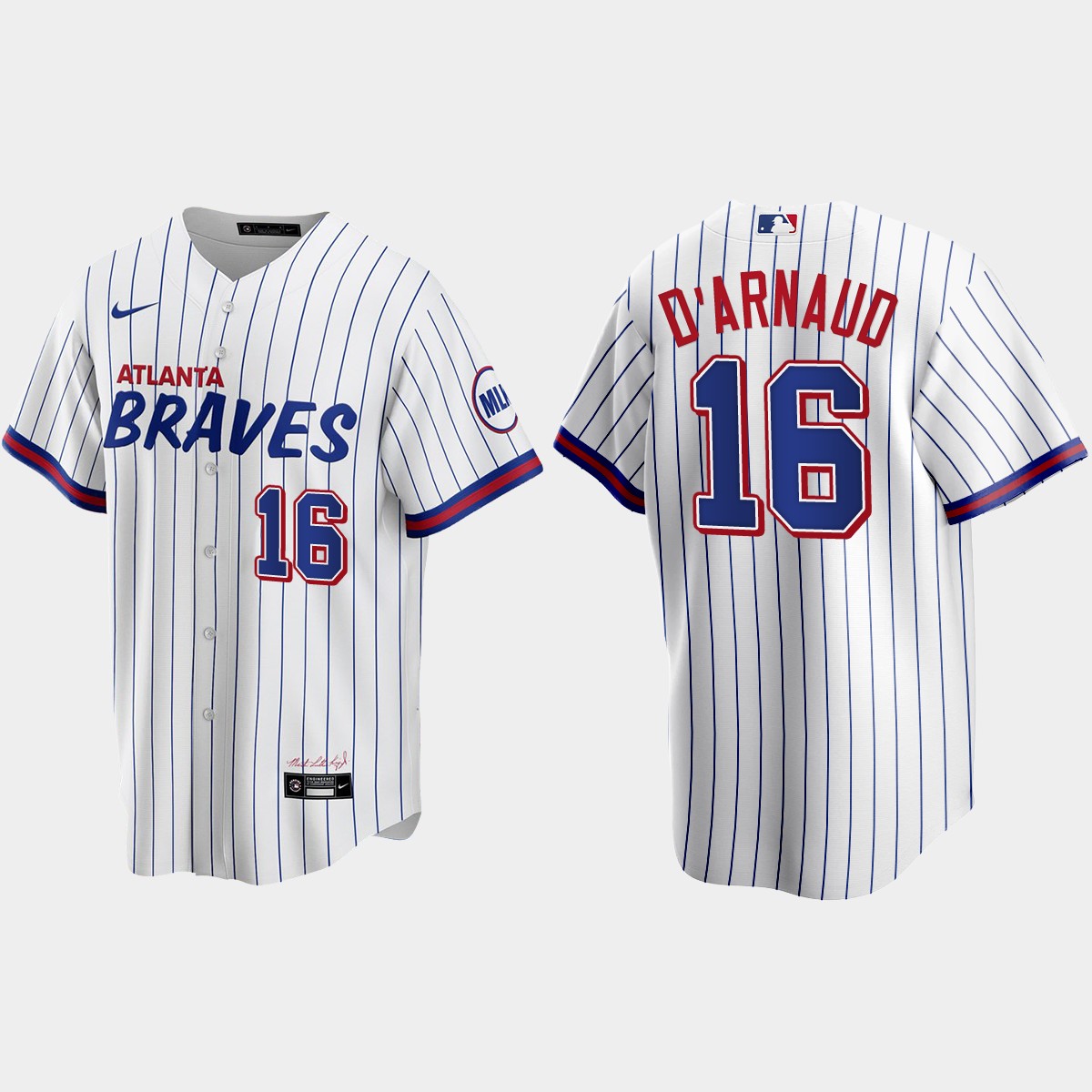 Atlanta Braves Travis d'Arnaud 2021 City Connect Jersey - White