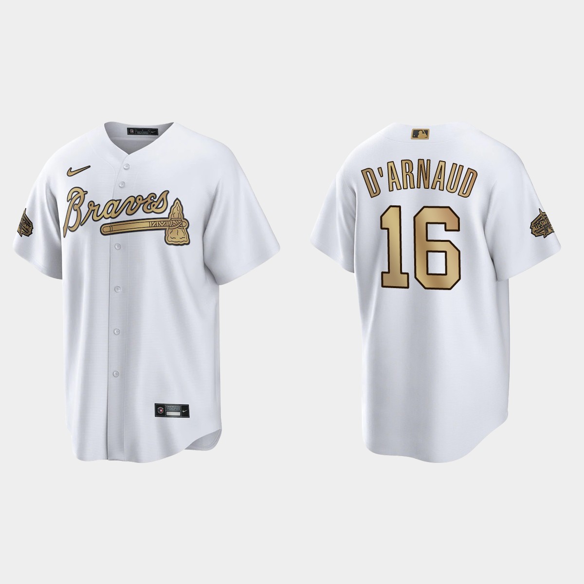 Atlanta Braves Travis d'Arnaud 2022 MLB All-Star Game Jersey - White