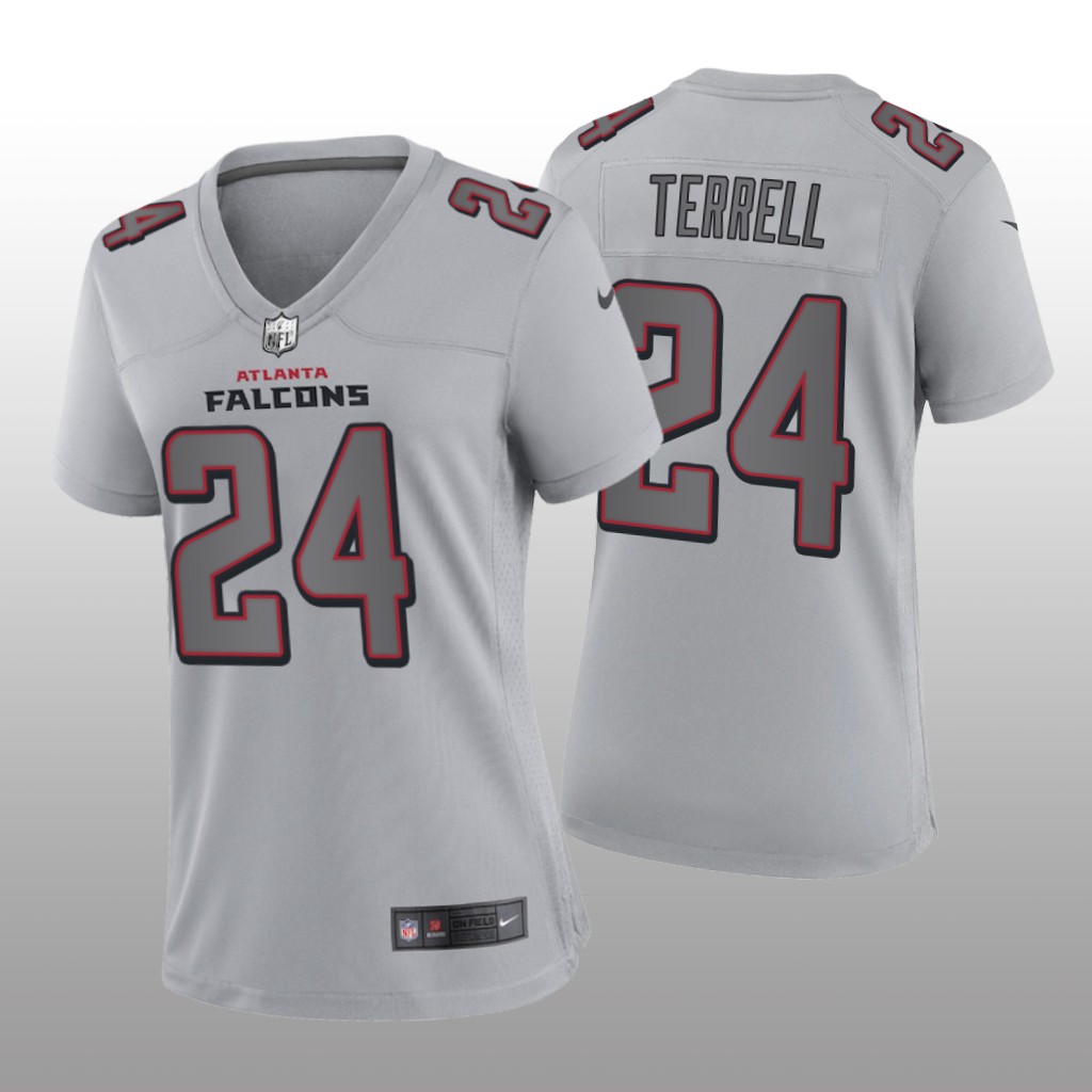 Atlanta Falcons A.J. Terrell Gray Jersey Atmosphere Fashion Game - Women's
