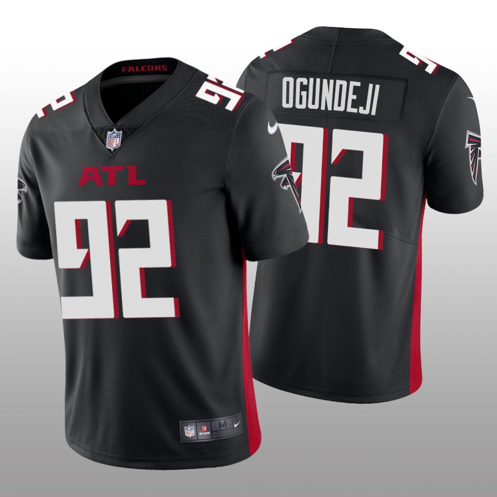 Atlanta Falcons Adetokunbo Ogundeji Black Jersey Vapor Limited - Men's