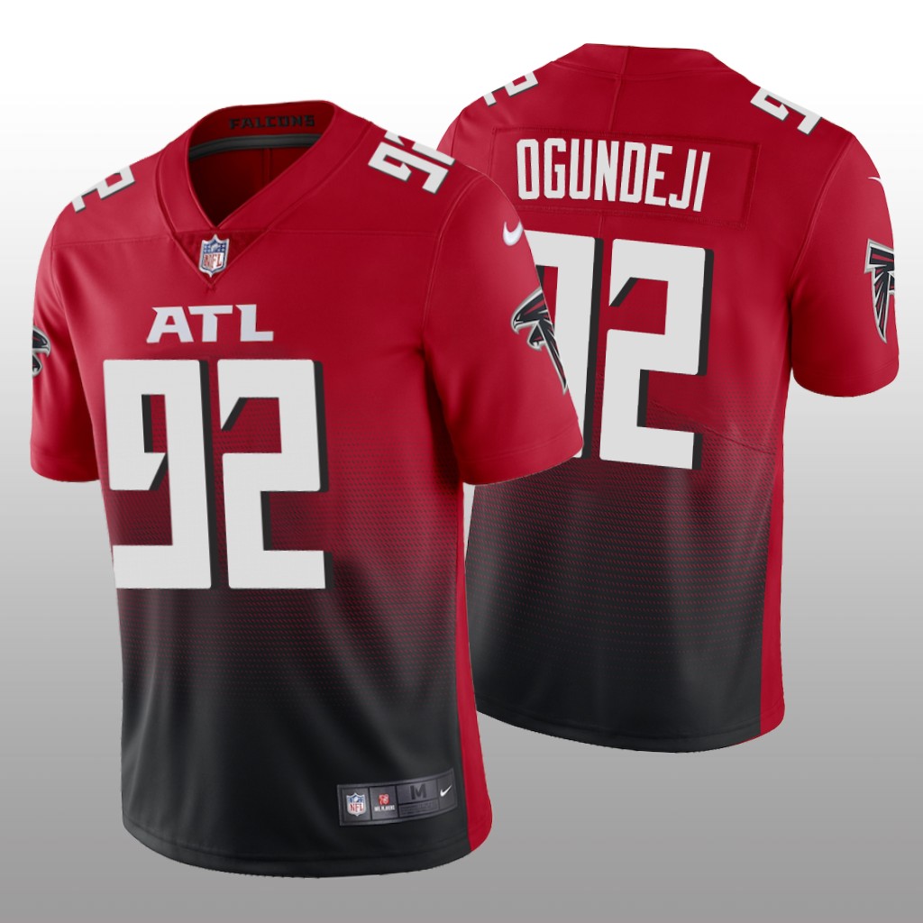 Atlanta Falcons Adetokunbo Ogundeji Red Jersey Vapor Limited - Men's
