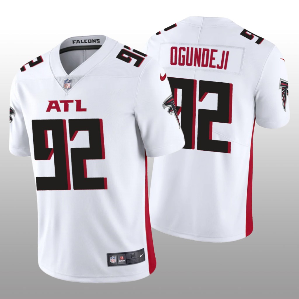 Atlanta Falcons Adetokunbo Ogundeji White Jersey Vapor Limited - Men's