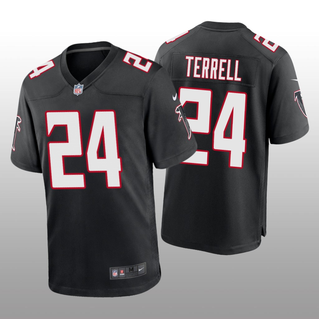 Atlanta Falcons Black 2020 NFL Draft A.J. Terrell Throwback Game Jersey