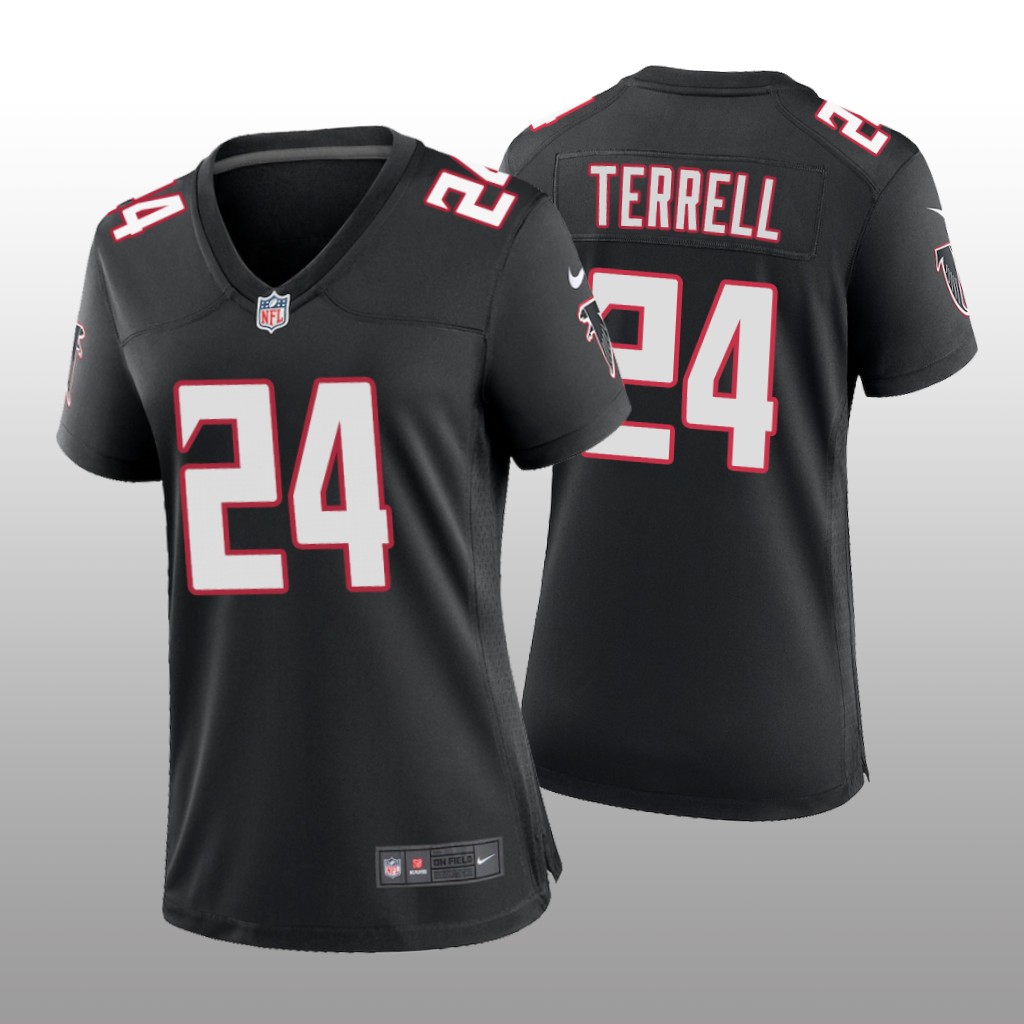 Atlanta Falcons Black 2020 NFL Draft A.J. Terrell Throwback Game Jersey