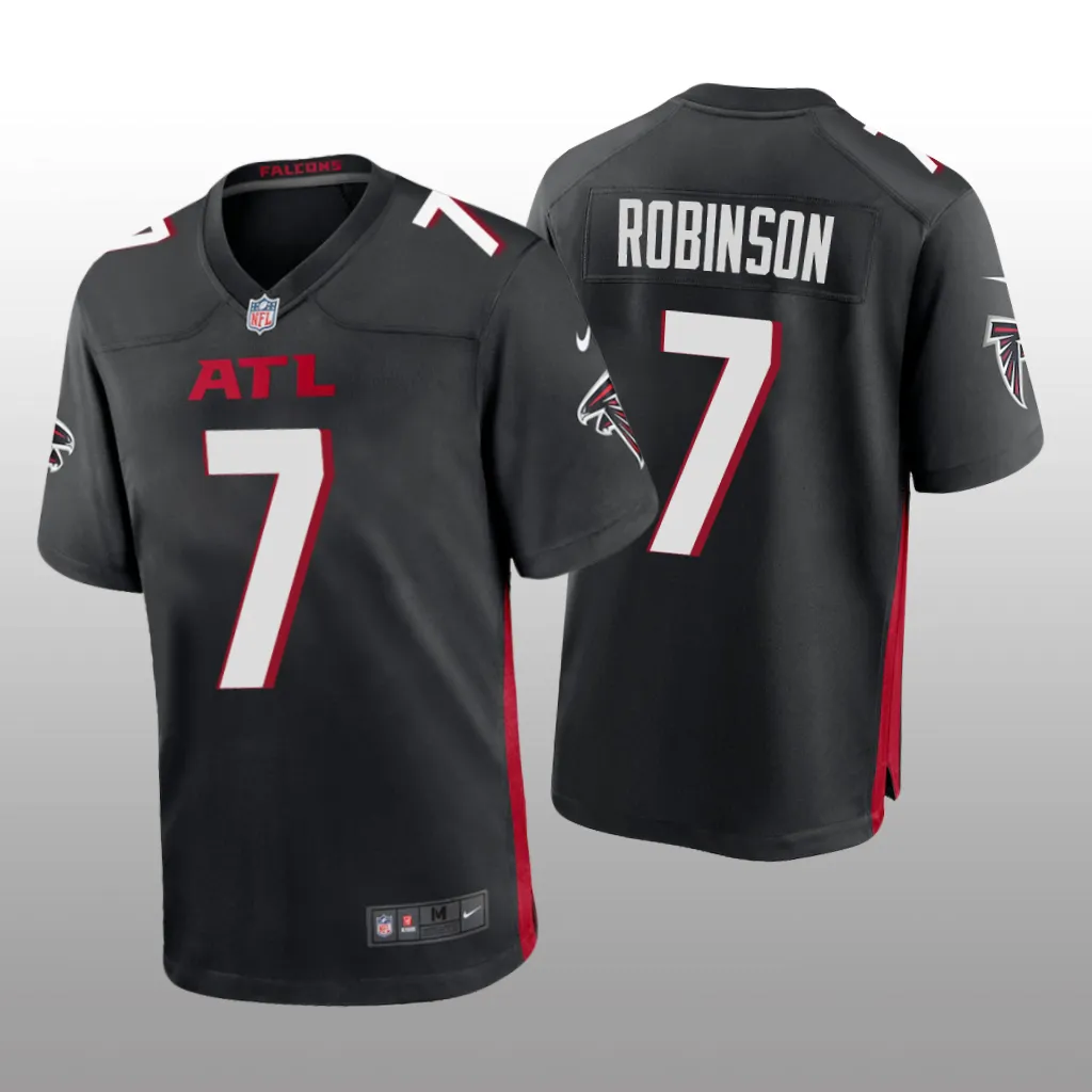 Atlanta Falcons Black 2023 NFL Draft Bijan Robinson Game Jersey