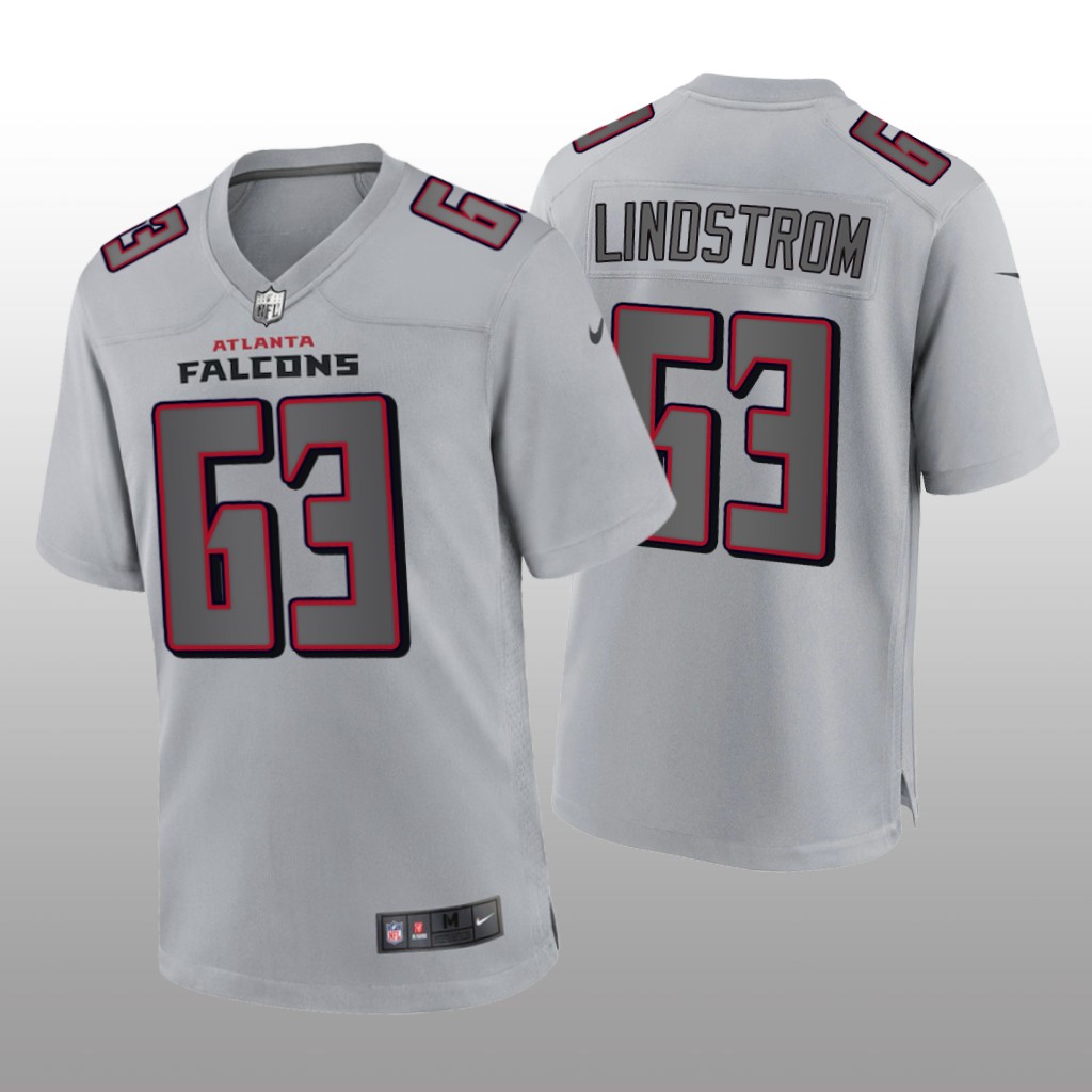 Atlanta Falcons Chris Lindstrom Gray Jersey Atmosphere Fashion Game - Men's