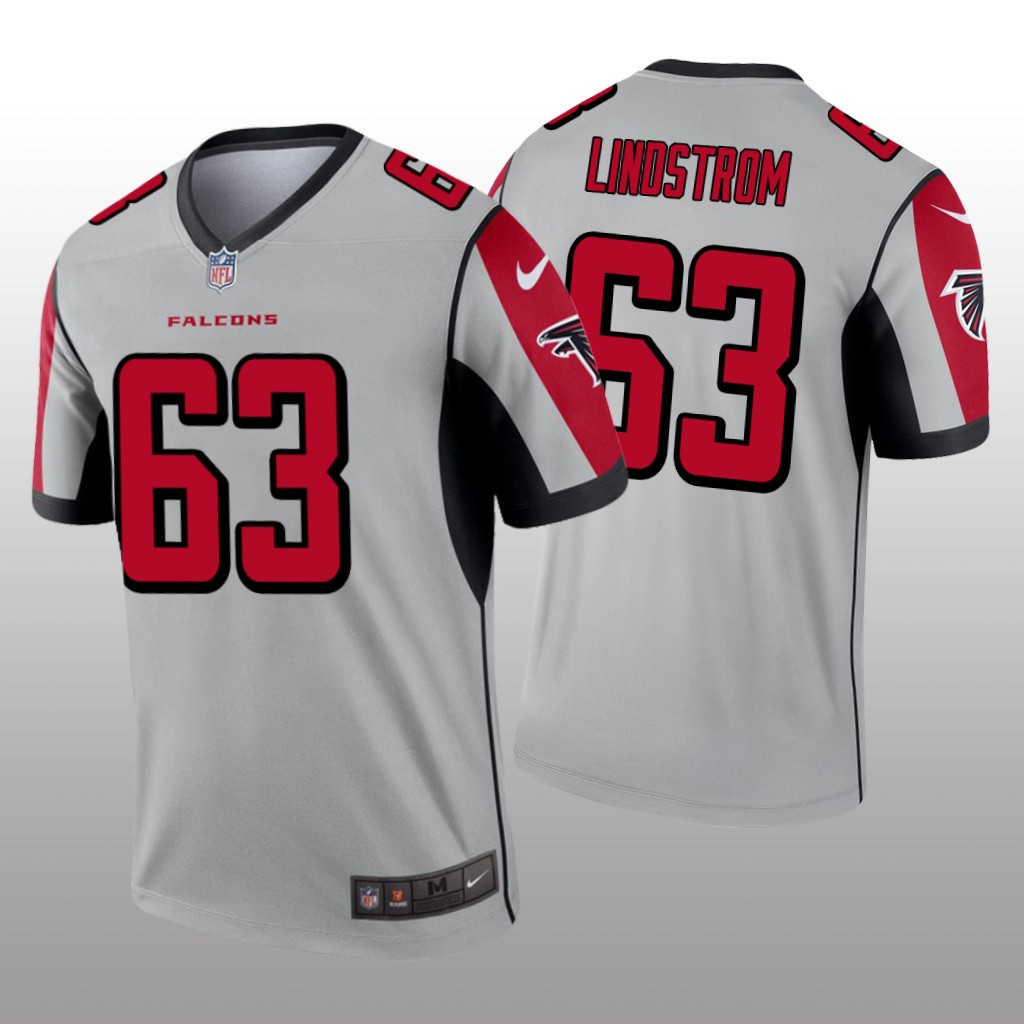 Atlanta Falcons Chris Lindstrom Silver Jersey Inverted Legend - Men's