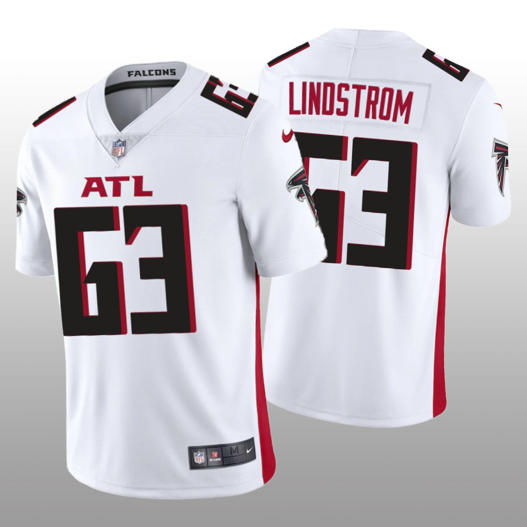 Atlanta Falcons Chris Lindstrom White Jersey 2020 Vapor Limited - Men's