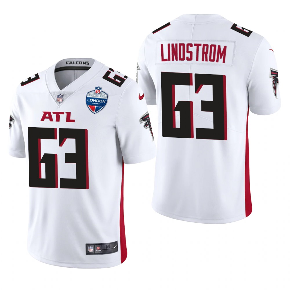 Atlanta Falcons Chris Lindstrom White Jersey Vapor Limited - Men's