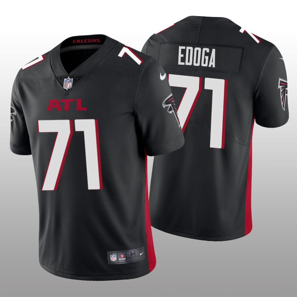Atlanta Falcons Chuma Edoga Black Jersey Vapor Limited - Men's