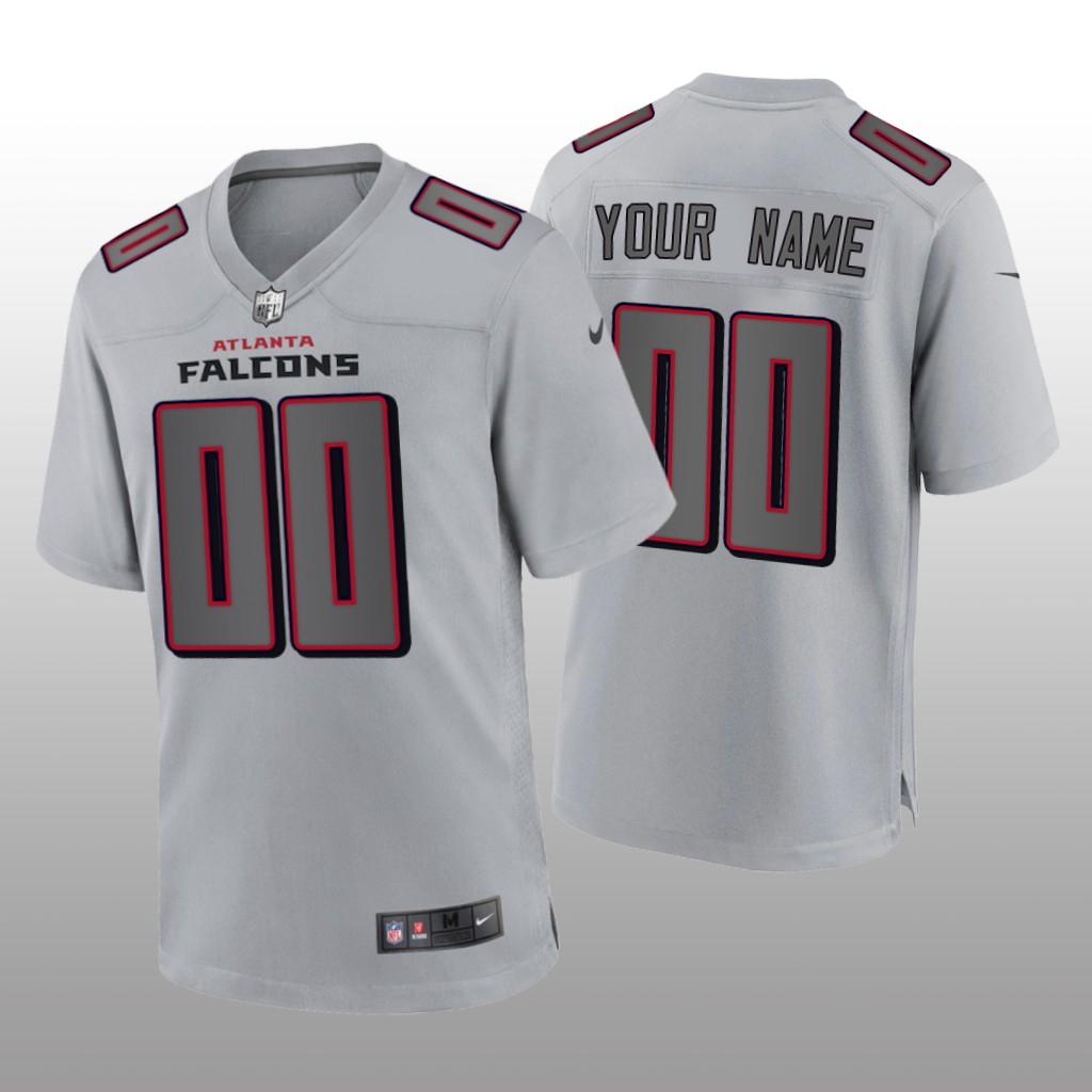 Atlanta Falcons Custom Gray Jersey Atmosphere Fashion Game - Men's