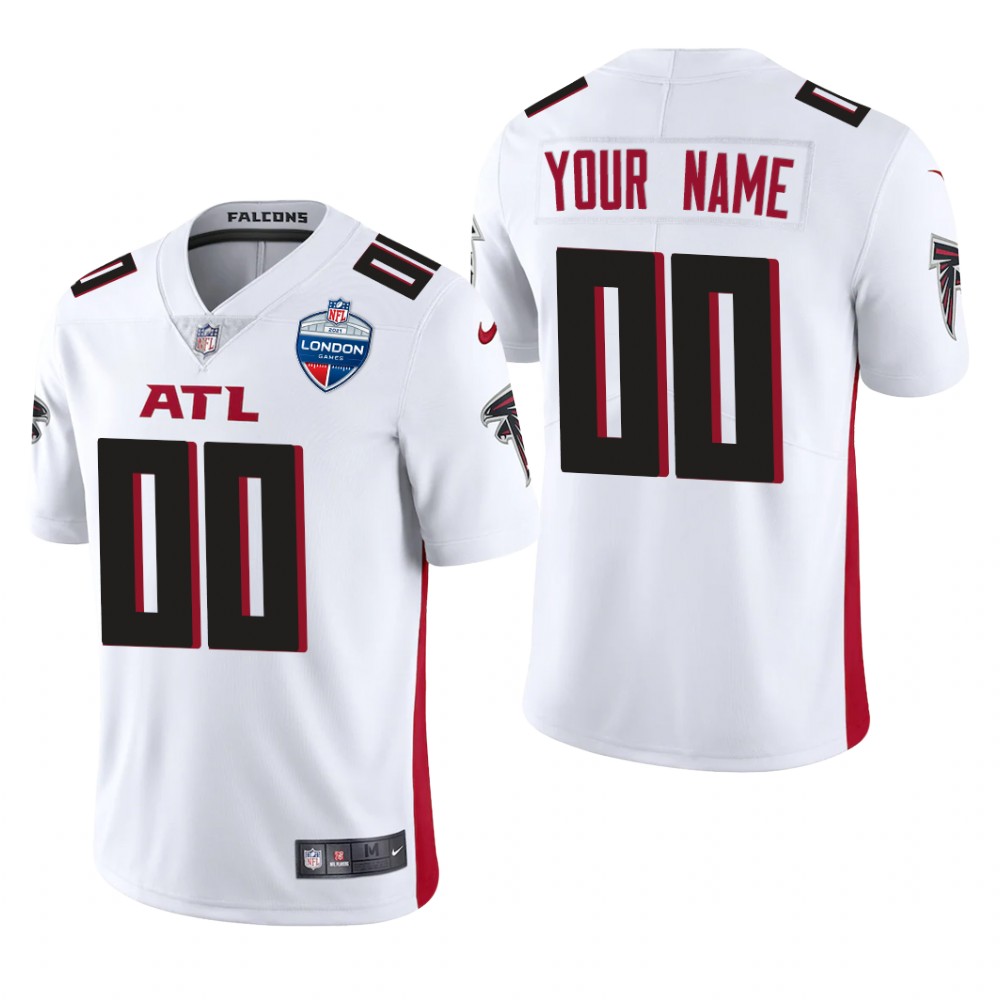 Atlanta Falcons Custom White Jersey Vapor Limited - Men's