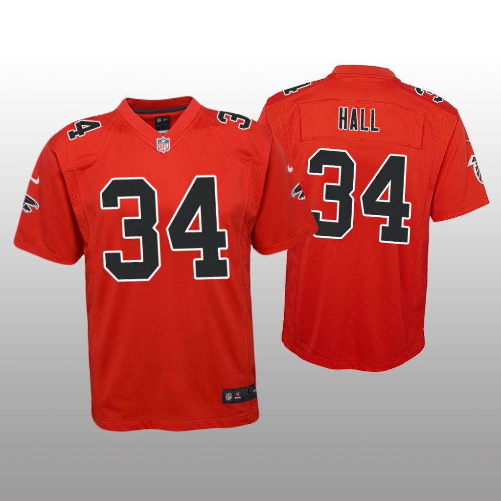 Atlanta Falcons Darren Hall Red Jersey Color Rush Game - Youth