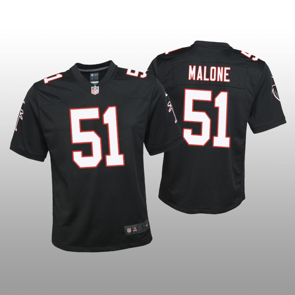 Atlanta Falcons DeAngelo Malone Black Jersey Throwback Game - Youth
