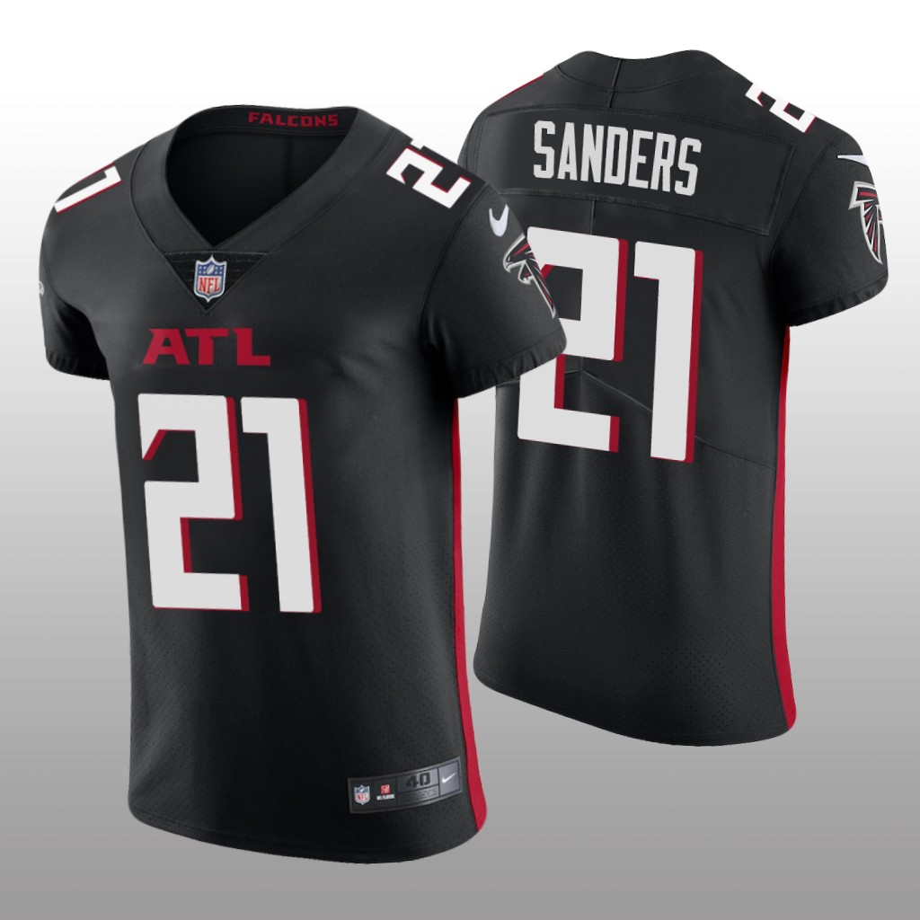 Atlanta Falcons Deion Sanders Black Jersey Vapor Elite Men's