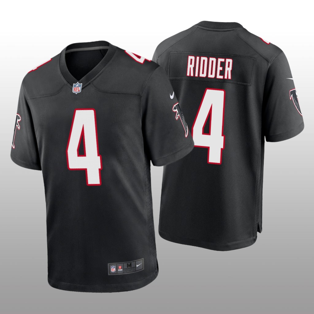 Atlanta Falcons Desmond Ridder Black Jersey Throwback Game - Men's