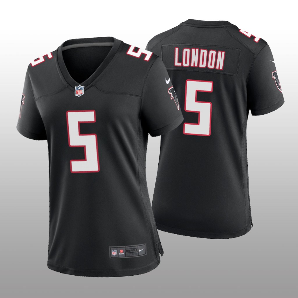 Atlanta Falcons Drake London Black Jersey Throwback Game - Women's
