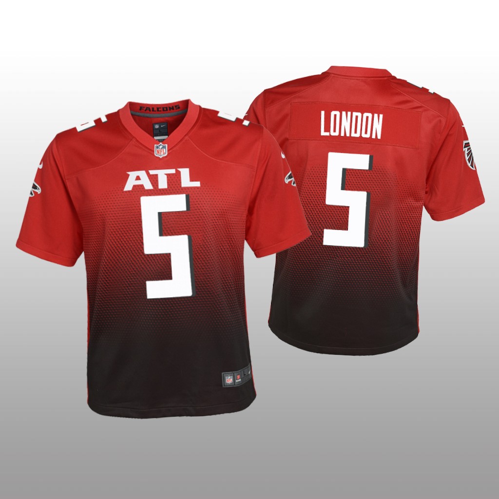 Atlanta Falcons Drake London Red Jersey Alternate Game - Youth