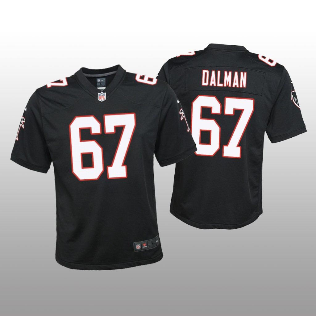 Atlanta Falcons Drew Dalman Black Jersey Throwback Game - Youth