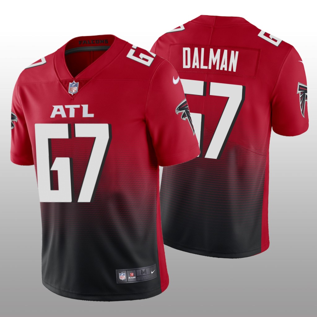 Atlanta Falcons Drew Dalman Red Jersey Vapor Limited - Men's