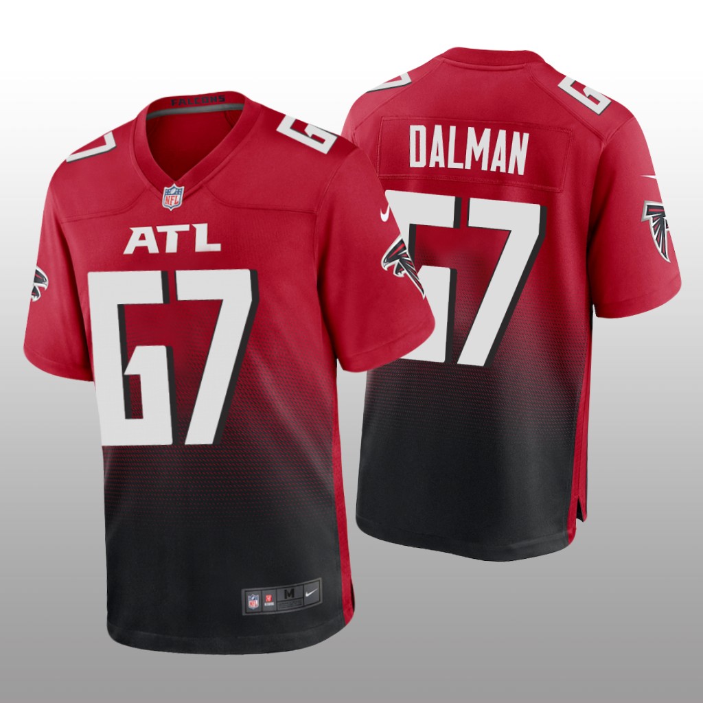 Atlanta Falcons Drew Dalman Red Jersey Vapor Limited - Men's