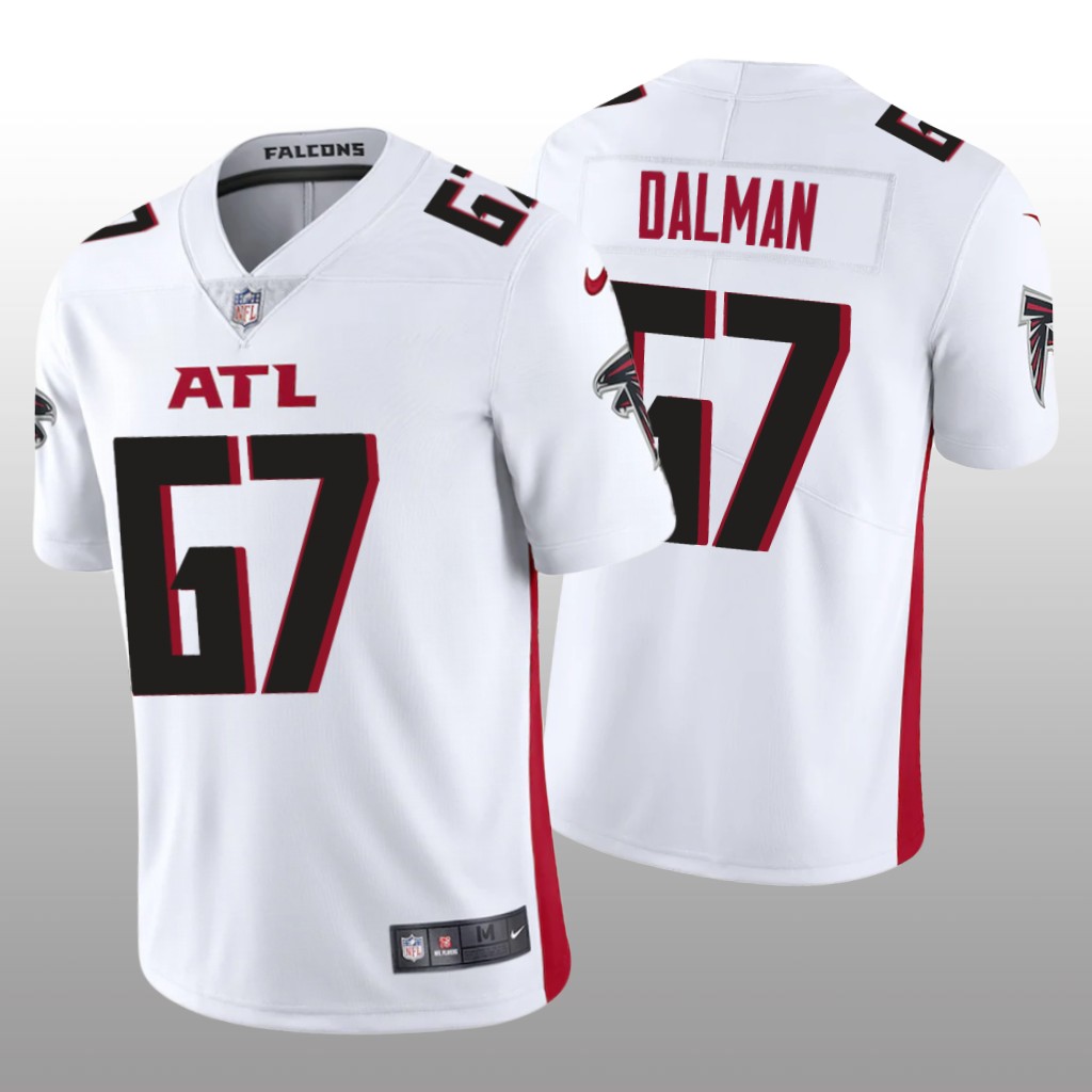 Atlanta Falcons Drew Dalman White Jersey Vapor Limited - Men's